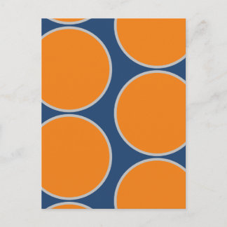 Large Circles Abstract Design Postcard