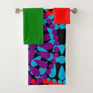 Large Circles  Bath Towel Set