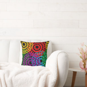 Large Circles  Throw Pillow