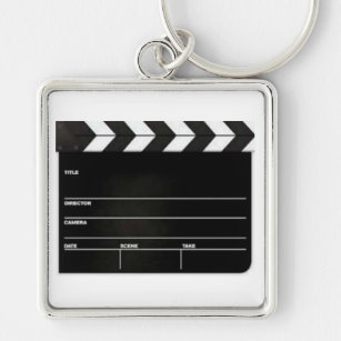 Large ClapBoard Film Slate Keychain