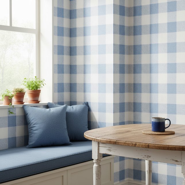Large Classic Gingham Check Blue ID1245 Wallpaper (Creator Uploaded)