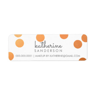 LARGE CONFETTI SPOT modern bold copper foil grey