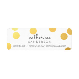 LARGE CONFETTI SPOT modern bold gold foil grey
