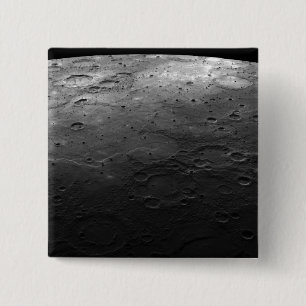Large craters on the planet Mercury 2 Inch Square Button