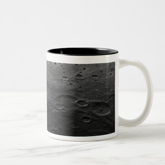 Large craters on the planet Mercury Two-Tone Coffee Mug (Right)