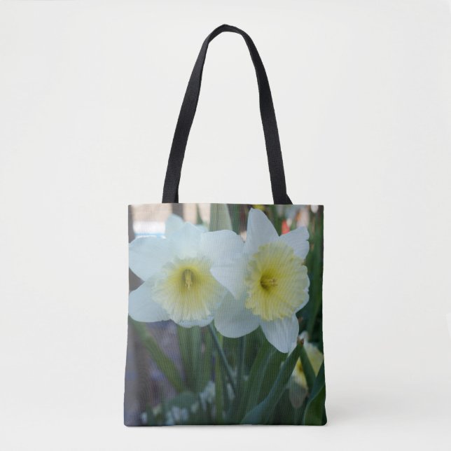 Large-Cupped Daffodil All Over Print Tote Bag (Front)