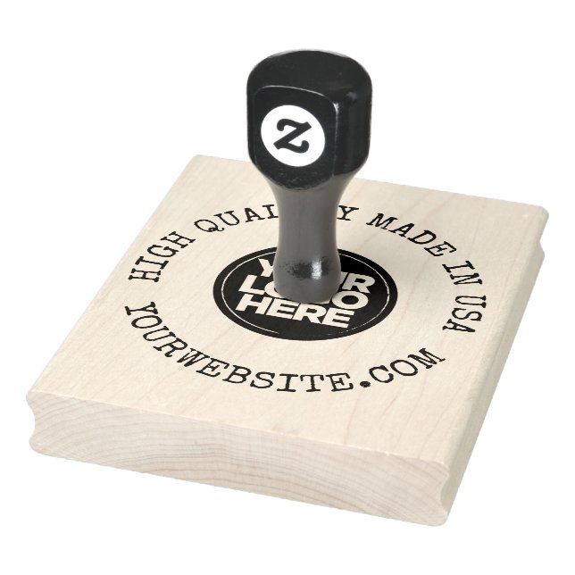 Large Custom Business Logo Made in Usa Rubber Stamp (Stamp)