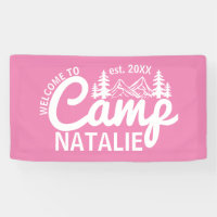 Large Custom Camp Bachelorette Party Cool Welcome