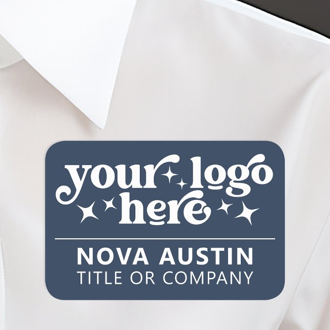 Large Custom Company Employee Name Tag With Logo (Creator Uploaded)