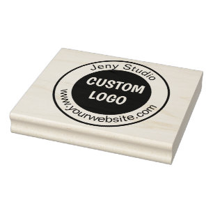 Large Custom Logo Rubber Stamp, For Carrier Bags Stamp