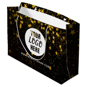 Large Custom Logo/Text Shopping Gift Bag