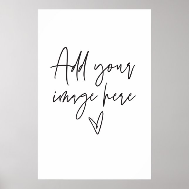 Large Custom Sign Wedding Event Photo Poster G400 (Front)