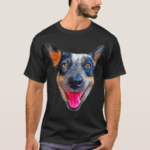 Large Cute Heeler, Australian Cattle Dog (ACD) Hap T-Shirt