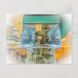 Large Cylindrical Aquarium Postcard