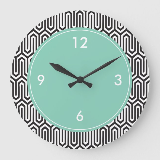 Large Decorative Wall Clock Abstract Pattern (Front)