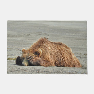 Large Door Mat w/ grizzly bear