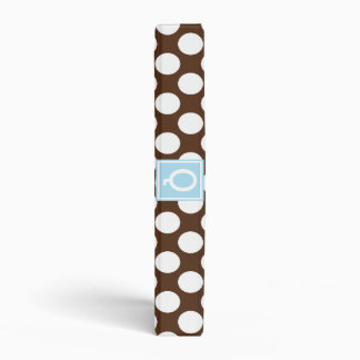 Large Dot Brown Binder