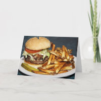 large double half pound burger fries and cola