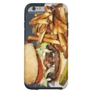 large double half pound burger fries and cola tough iPhone 6 case