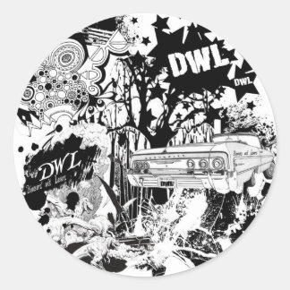 Large DWL Classic Round Sticker