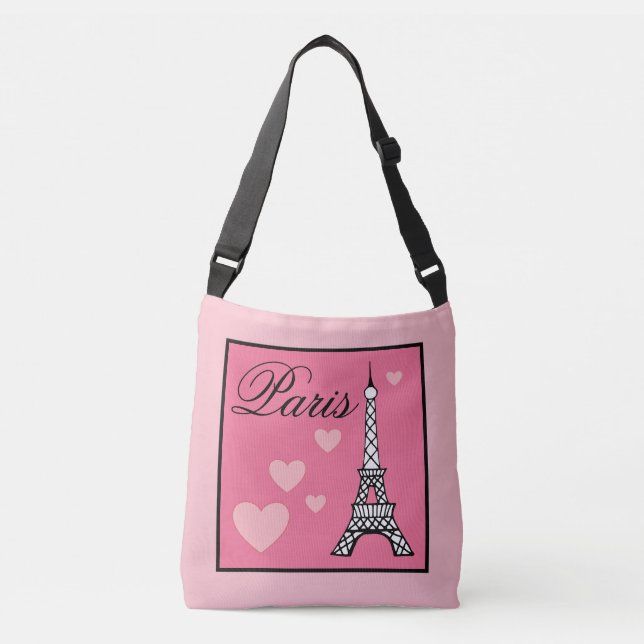 Large Eiffel Tower Paris Tote Bag (Front)