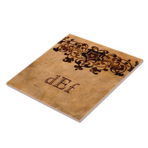 • Large • Elegant Monogram Tile