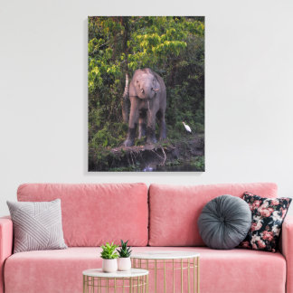 Large Elephant Wall Art Stretched Canvas Art    