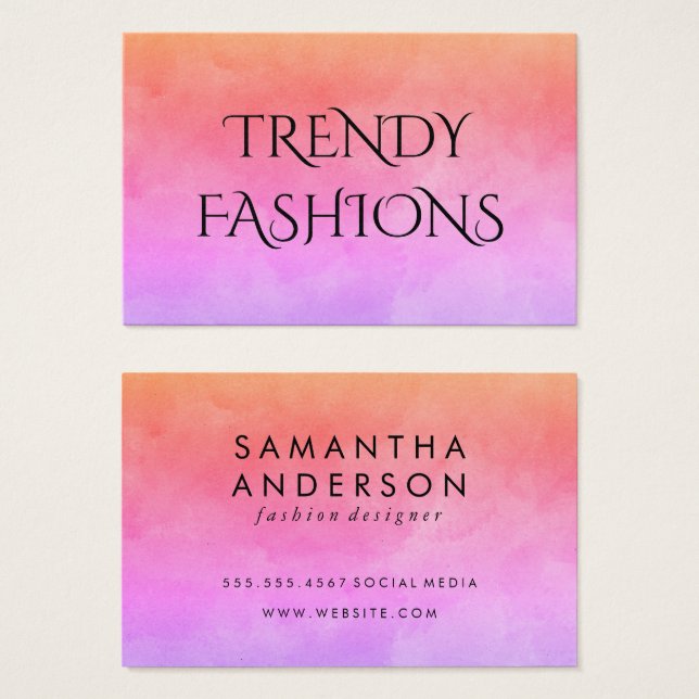 Large Fancy Text Vibrant Colours (Front & Back)
