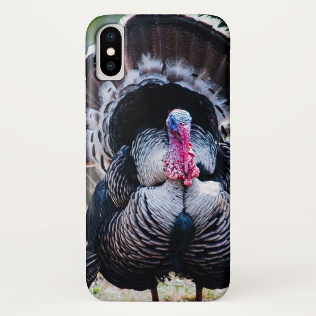 Large Festive Thanksgiving Turkey Case-Mate iPhone Case (Back)