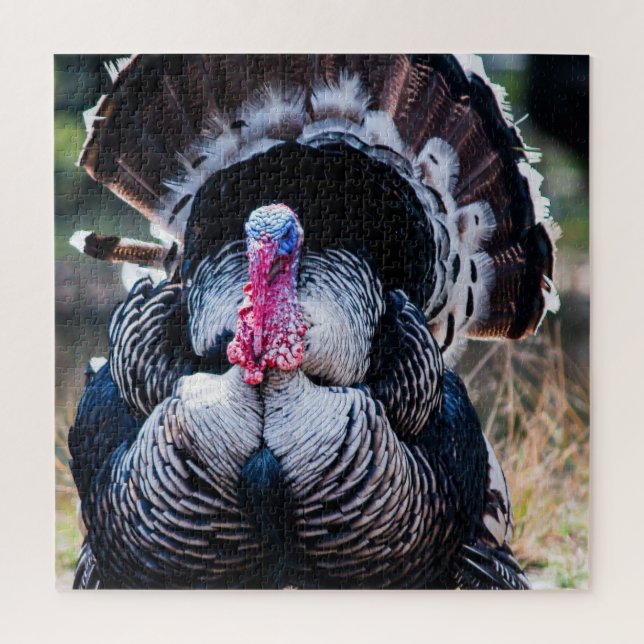 Large Festive Thanksgiving Turkey Jigsaw Puzzle (Vertical)