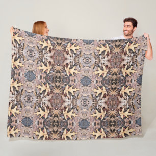 Large Fleece Blanket Forest Floor