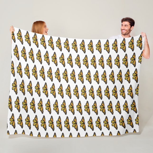 Large Fleece Blanket Monarchs. (In Situ)