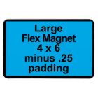 Large Flex Magnet Template Vertical Fit Black BG