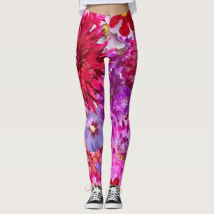Large floral All-Over-Print Leggings