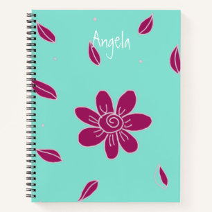 Large Flower 1 Notebook Customizable