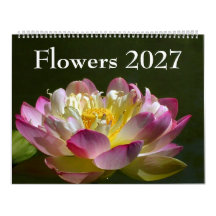 Large Flowers 2027 Calendar