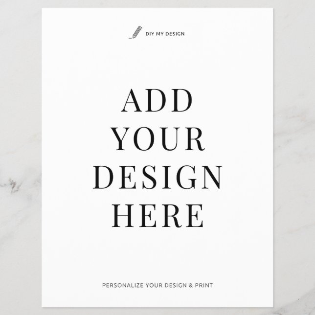 Large Flyer Printing 8.5x11" Business Flat Leaflet (Front)