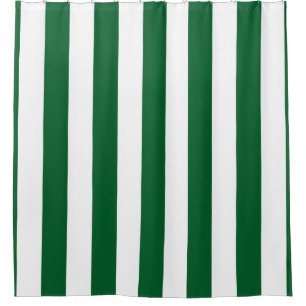 Large Forest Green White Vertical Stripes #2