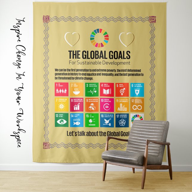 Large-Format Educational Mural & Advocacy Wall Art Tapestry (Mega Large-Format Educational Mural Advocacy Wall Art Poster Tapestry Gift for ESG Corporate Office)