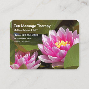 Large Format Massage Therapist Business Card