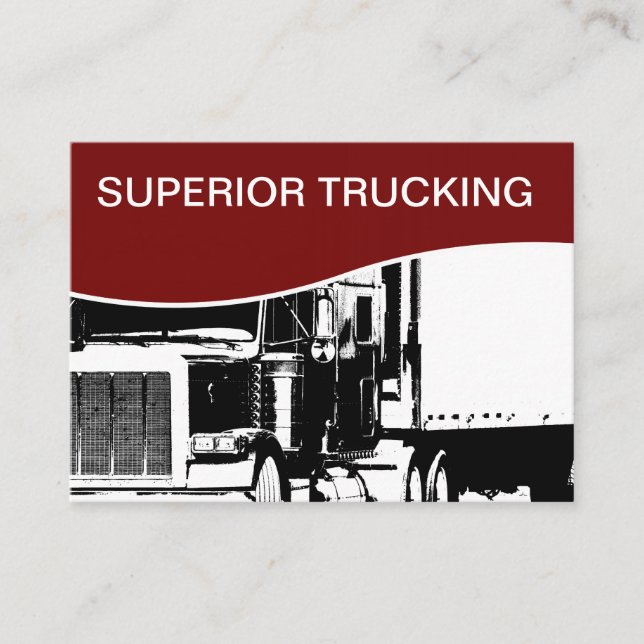 Large Format Trucking Business Card (Front)