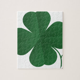 Large Four Leaf Clover Jigsaw Puzzle