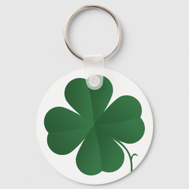 Large Four Leaf Clover Keychain (Front)