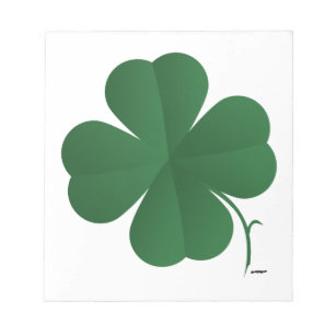 Large Four Leaf Clover Notepad