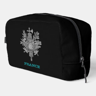 Large France bag, French coat of arms /flag Dopp Kit