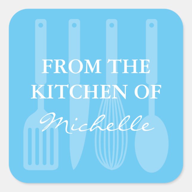 Large From the kitchen of cooking utensil stickers (Front)