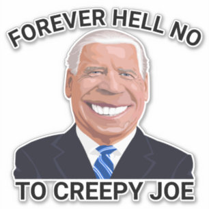 LARGE FUNNY CREEPY JOE BIDEN DECALS
