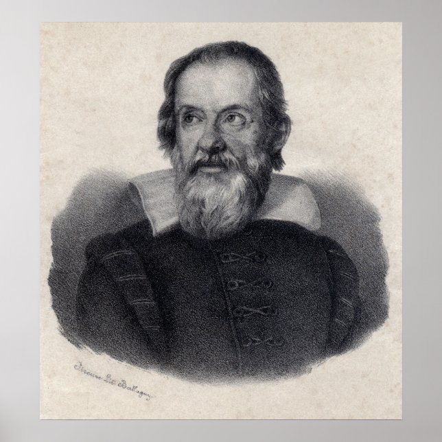 Large Galileo Galilei Art Print (Front)