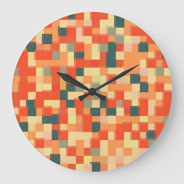 Large Geometric: Seamless Abstract Pattern. Clock (Front)