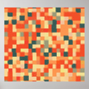 Large Geometric: Seamless Abstract Pattern. Poster